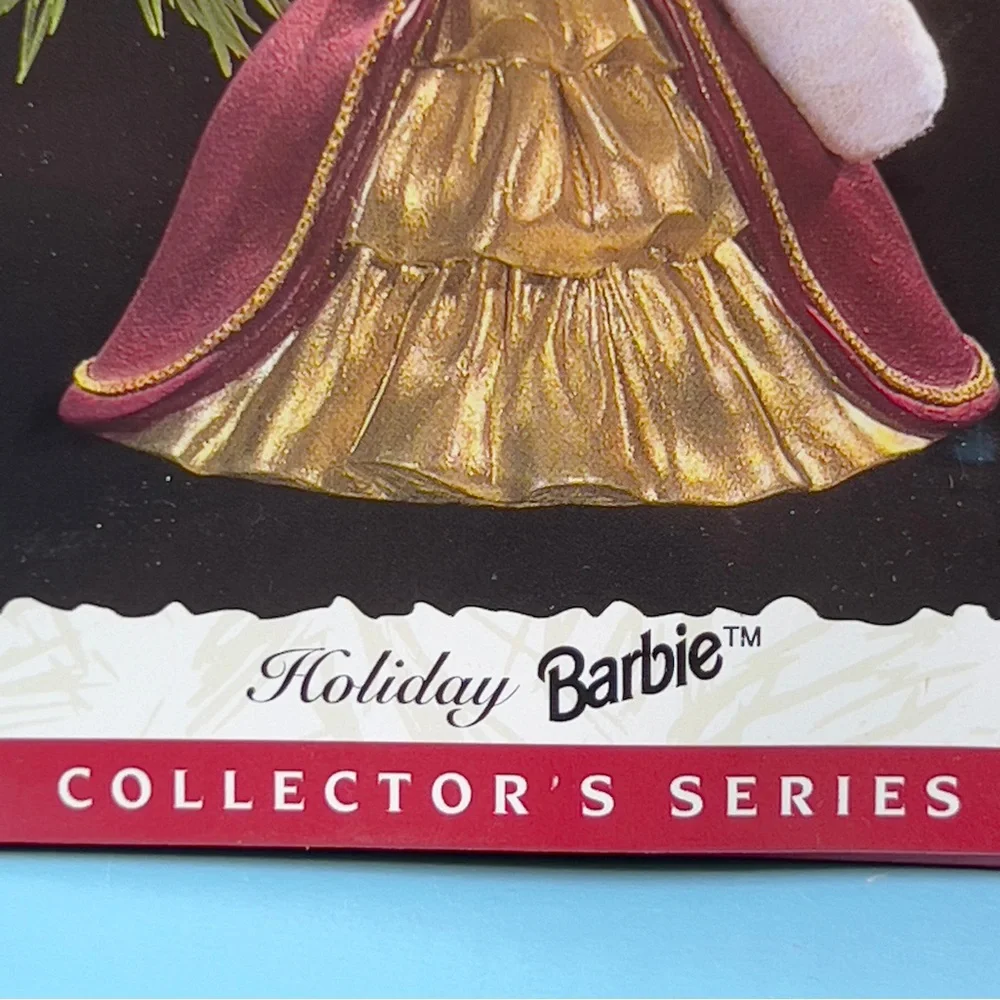 Hallmark Keepsake Ornament Holiday Barbie Collectors Serie Handcrafted Date 1996